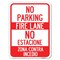 Signmission No Parking Fire Lane No Estacione Zona Contra Incendio Rust Proof Parking, A-1824-23729 A-1824-23729 - alternate 1